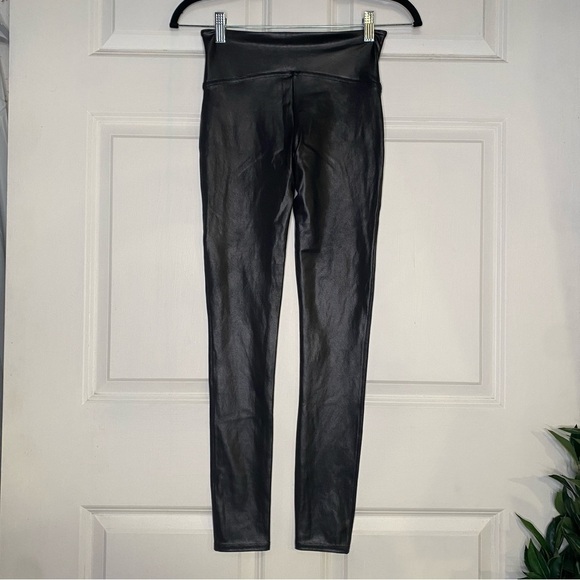Spanx Faux Leather Leggings in Black Size Small New With Tags - Picture 2 of 7